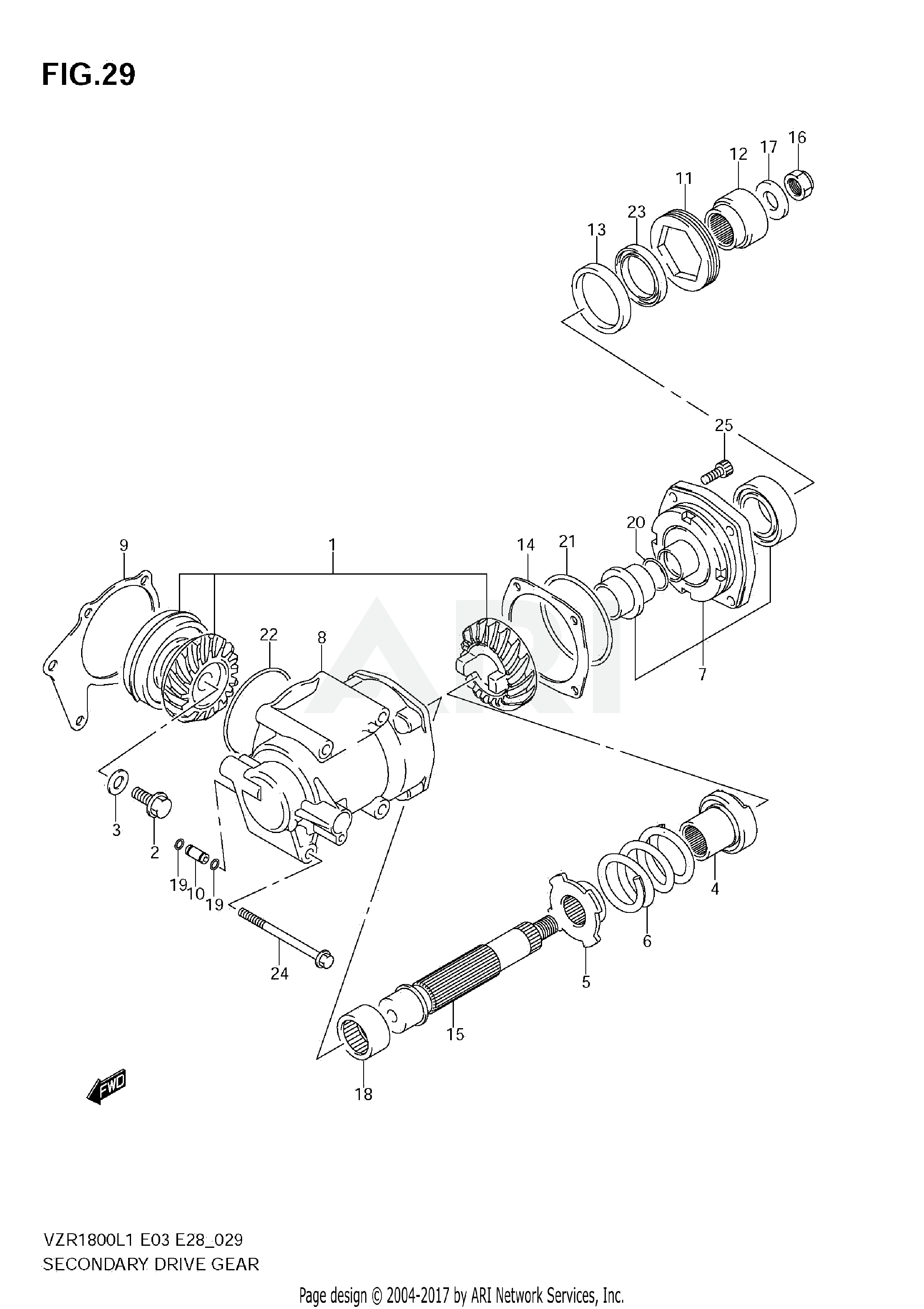 SECONDARY DRIVE GEAR