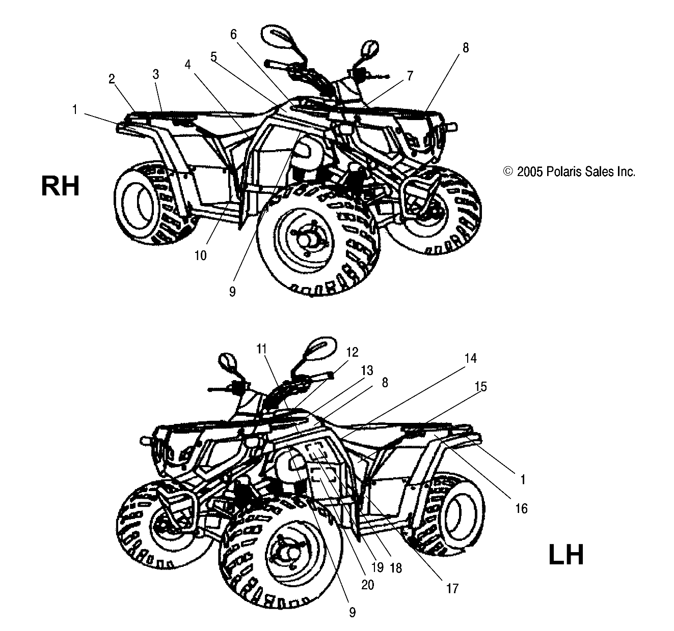 DECALS - A06PB20VA/VB (4999202869920286C05)