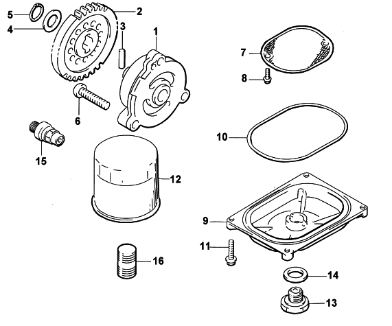 OIL FILTER/PUMP ASSEMBLY