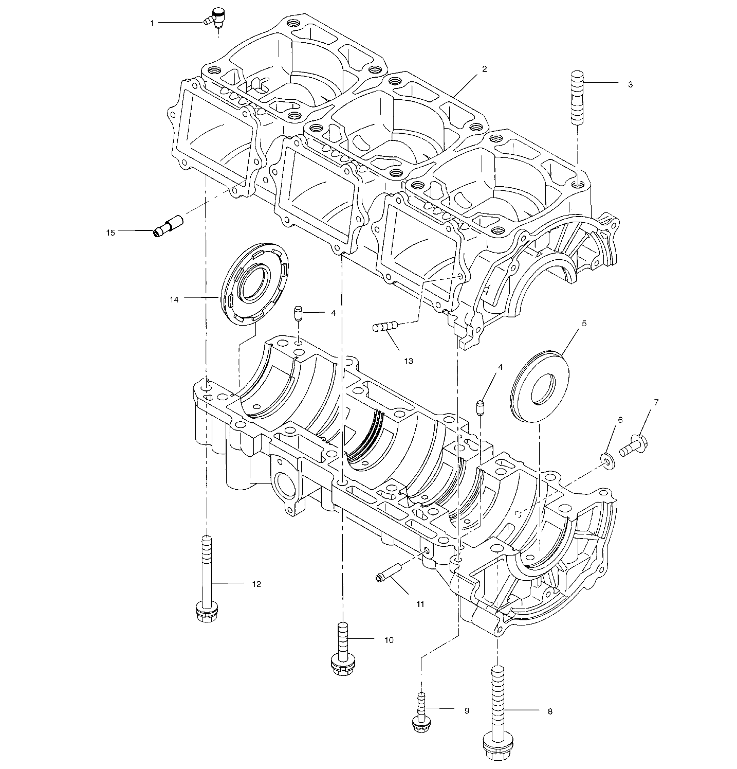 CRANKCASE - S00SB8AS (4954015401c008)