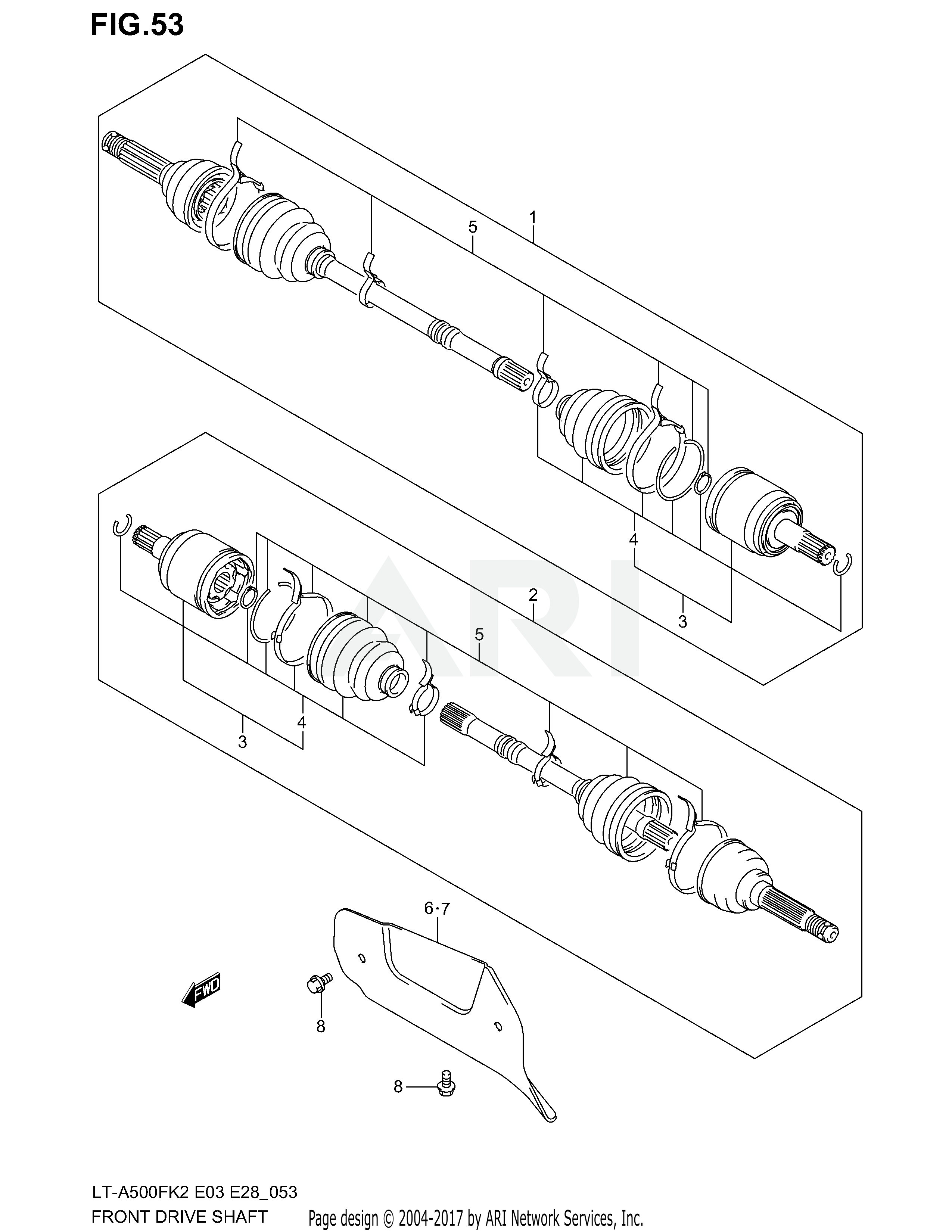 FRONT DRIVE SHAFT