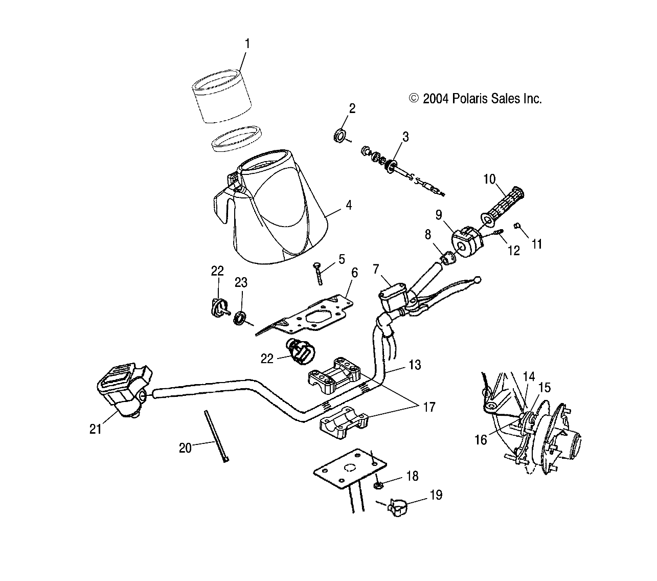 HANDLEBAR - A05CB32AA (4994889488C01)