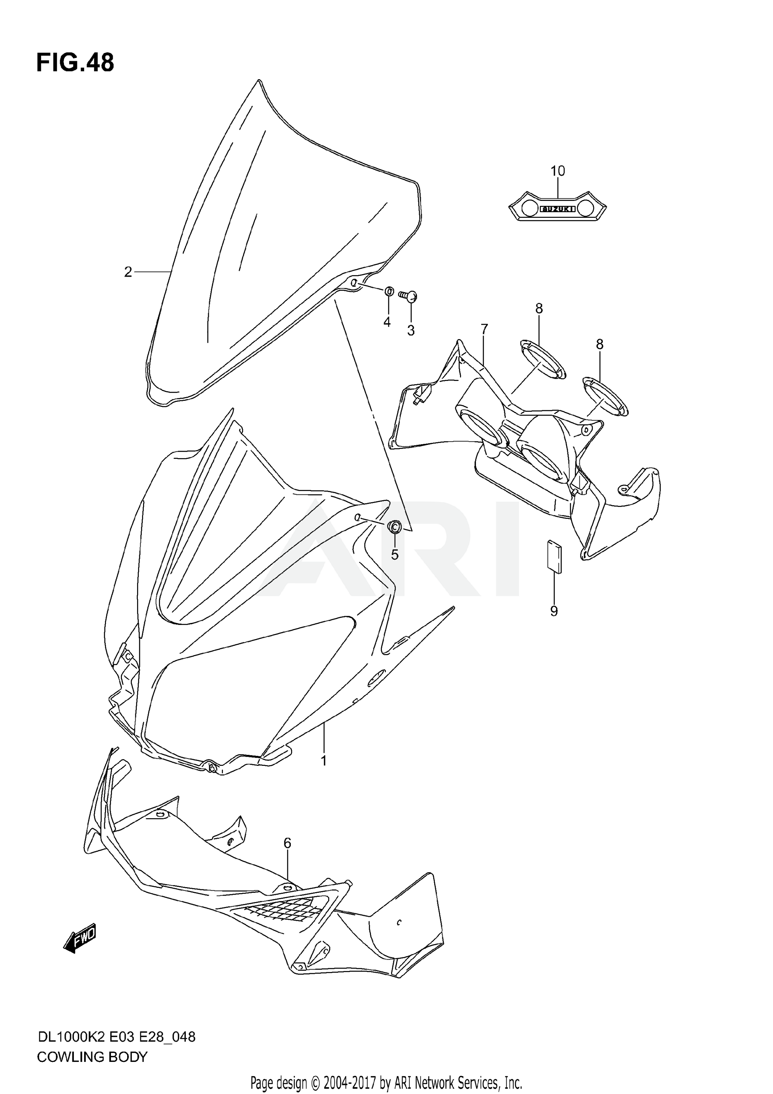 COWLING BODY (MODEL K2/K3)