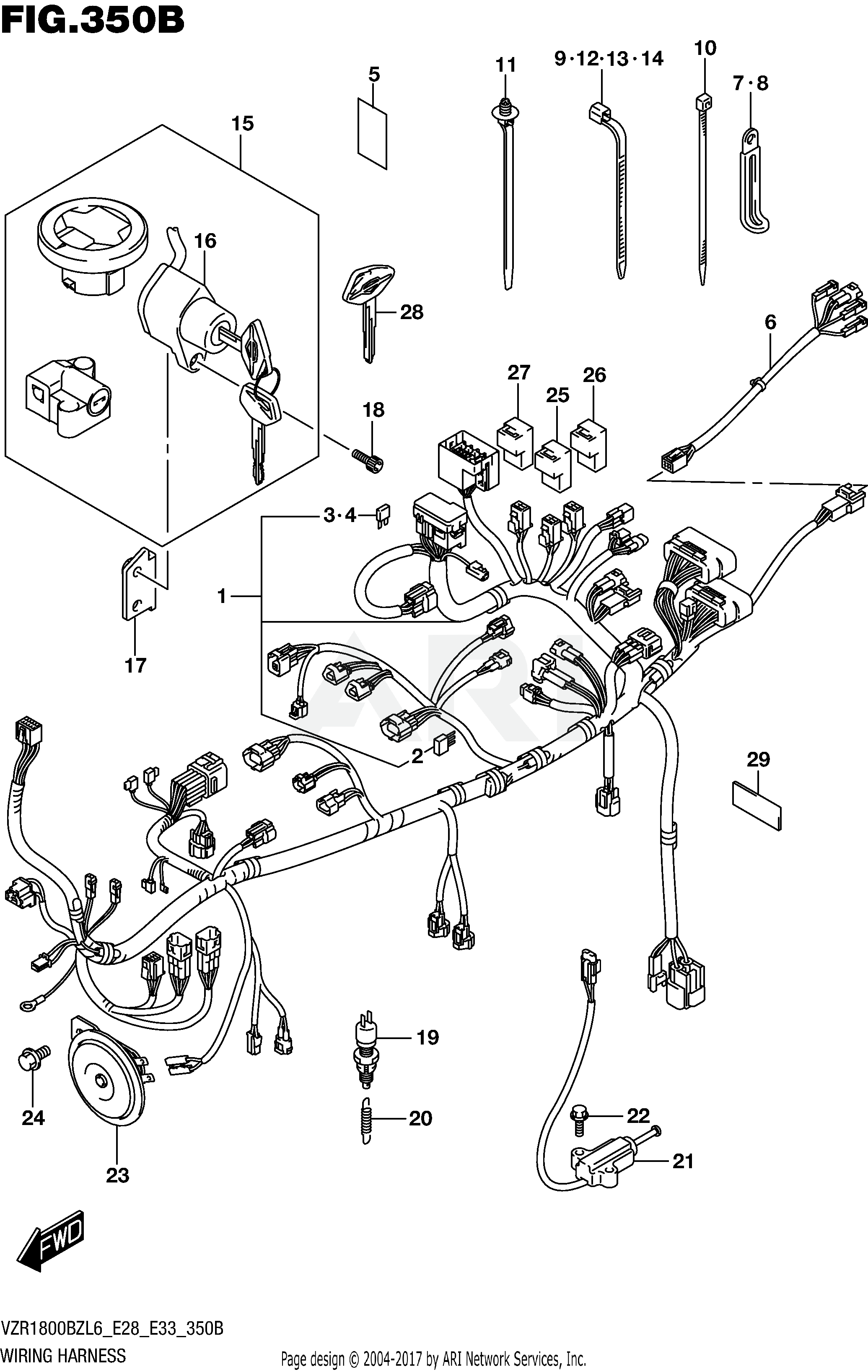 WIRING HARNESS (VZR1800BZL6 E33)