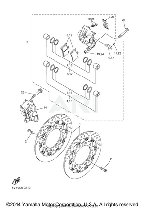 FRONT BRAKE CALIPER