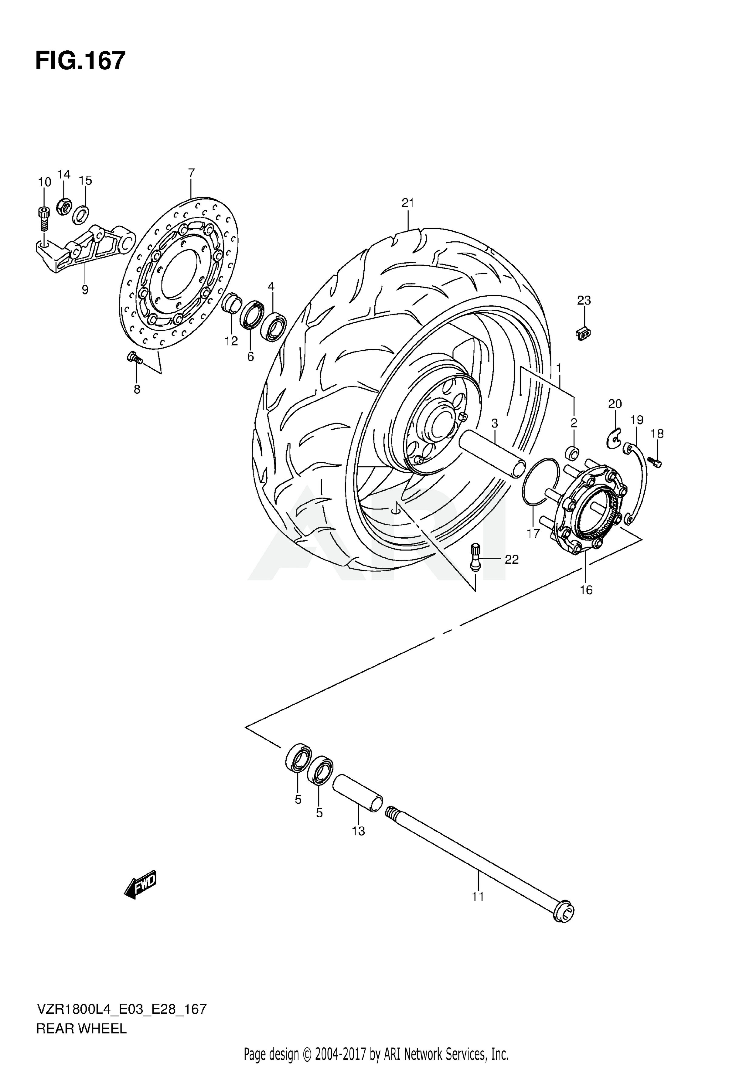 REAR WHEEL (VZR1800ZL4 E28)