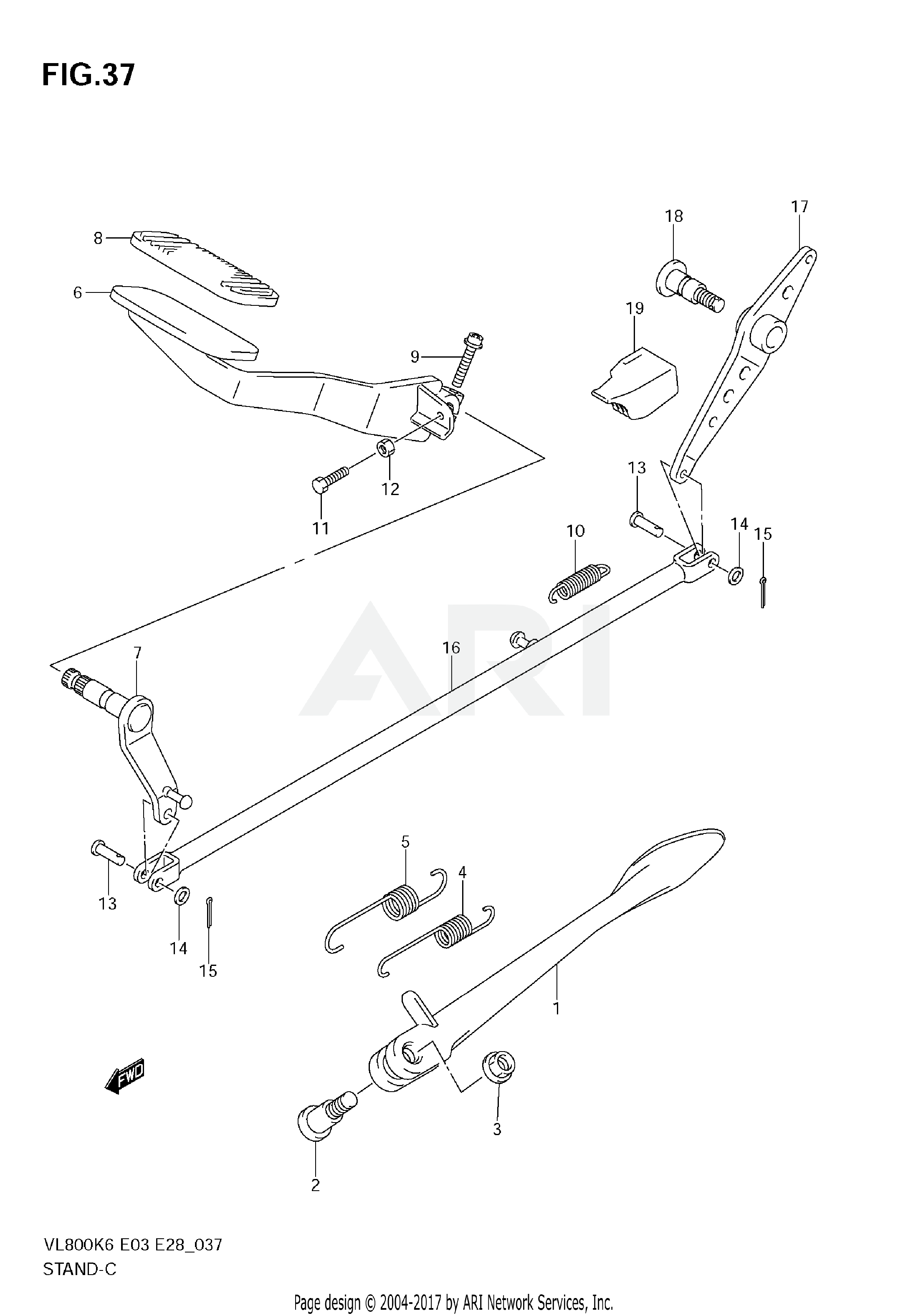 STAND - REAR BRAKE