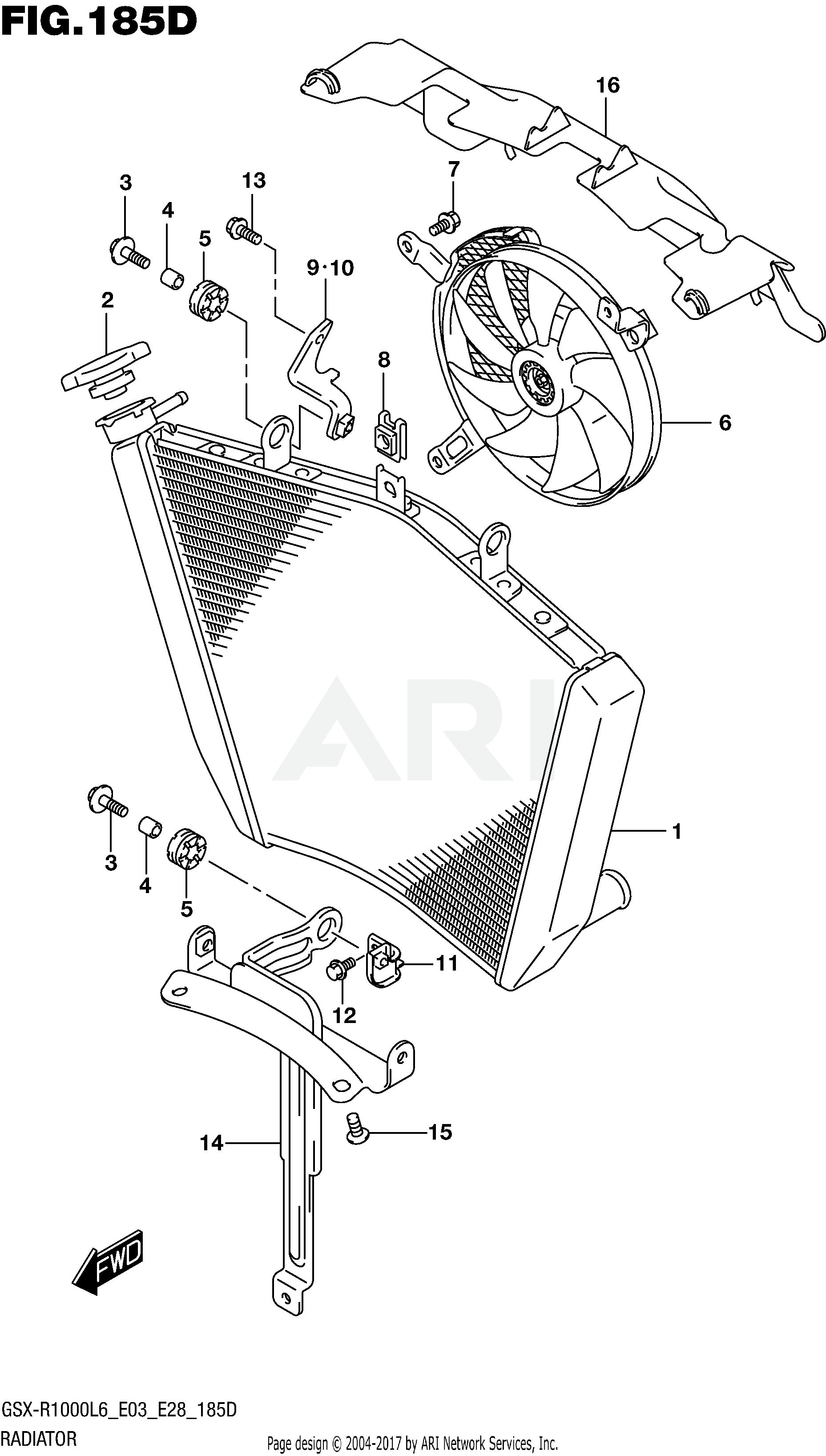 RADIATOR (GSX-R1000AL6 E28)