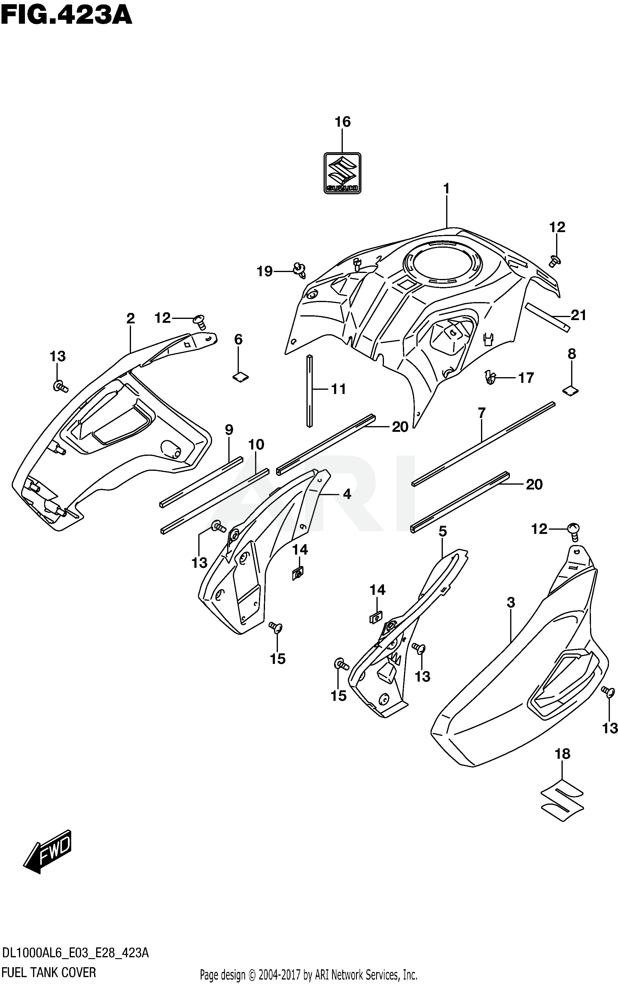 FUEL TANK COVER