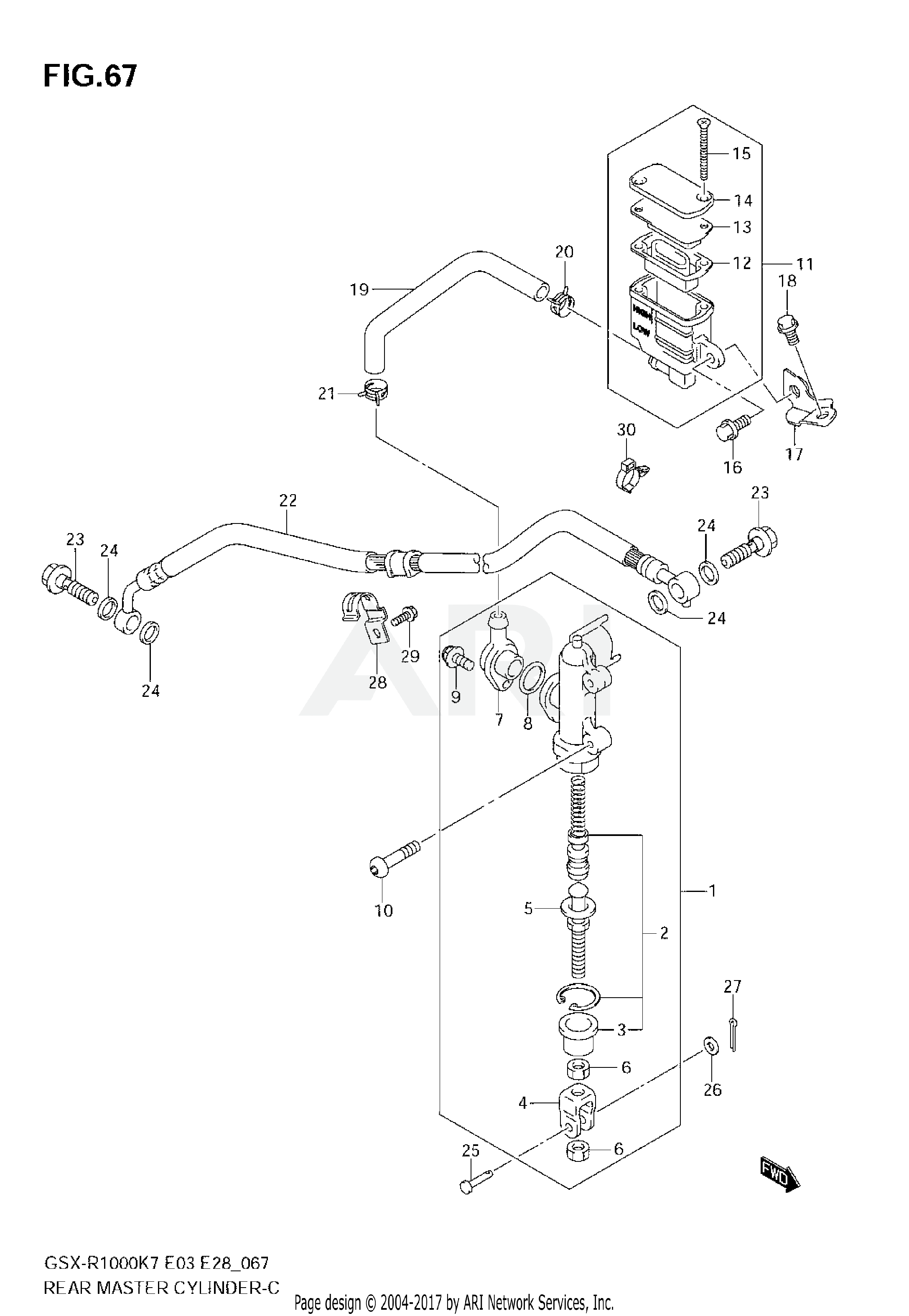 REAR MASTER CYLINDER