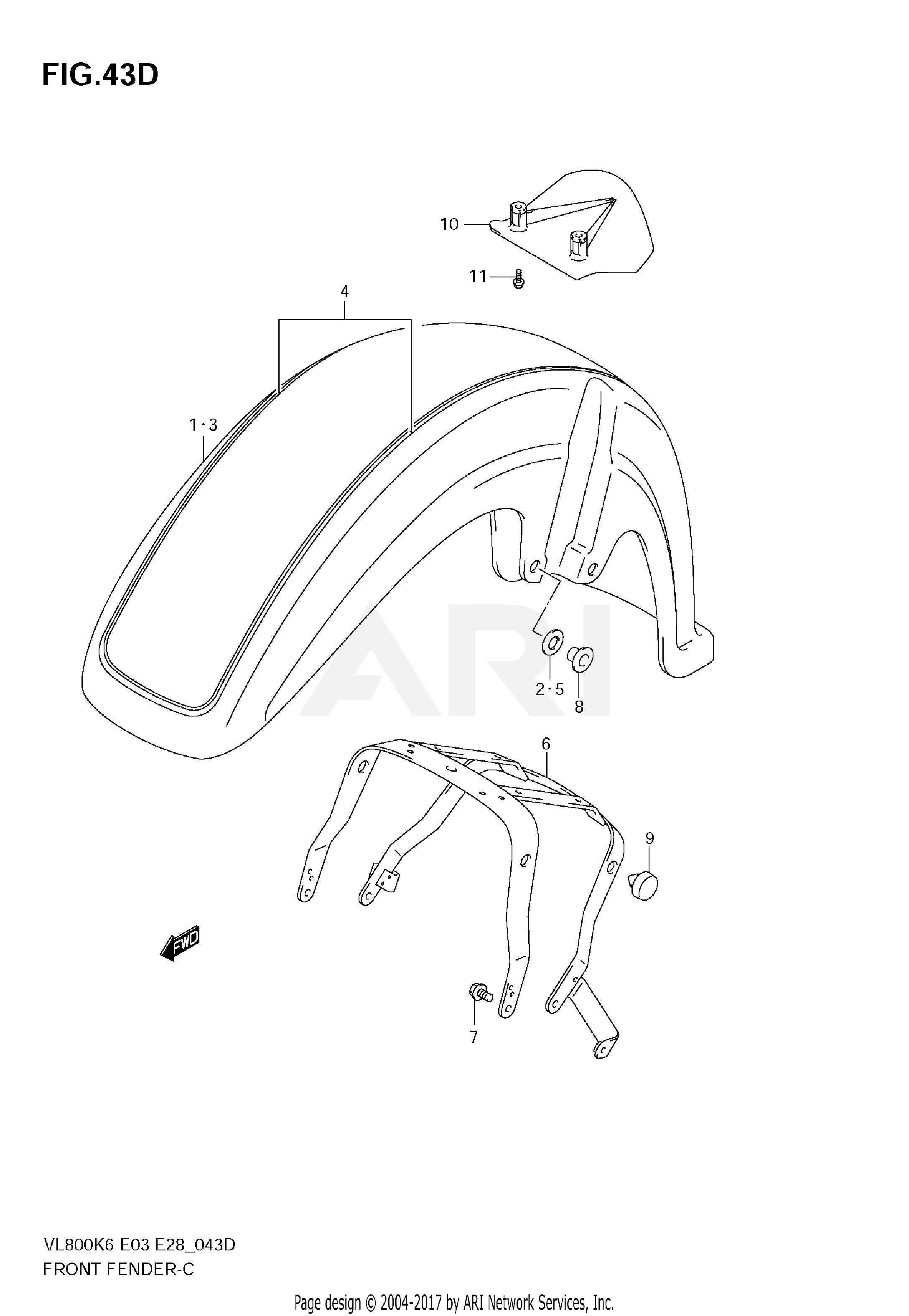 FRONT FENDER (VL800TK8)