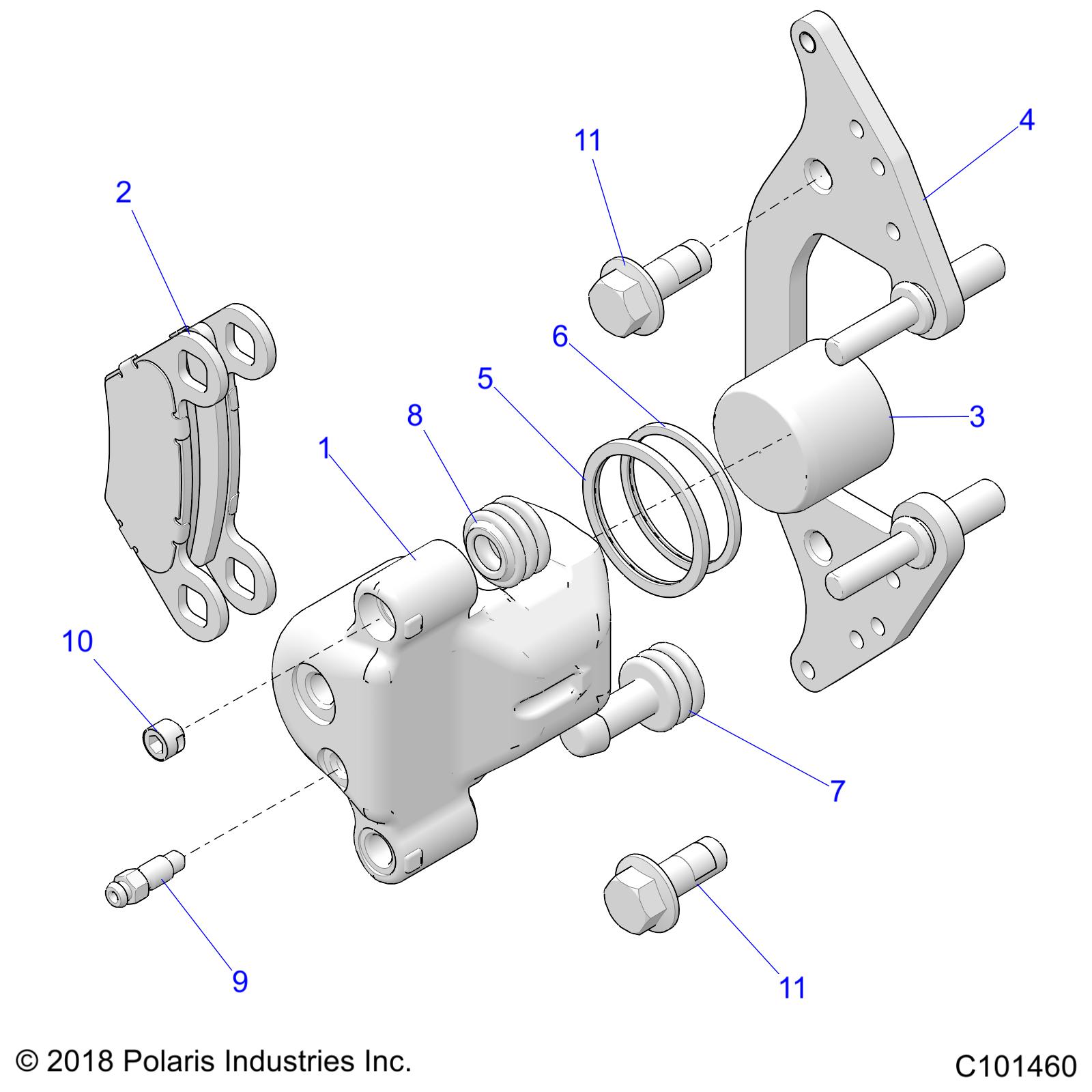 BRAKES, FRONT CALIPER - A20SGE95AK (C101460)