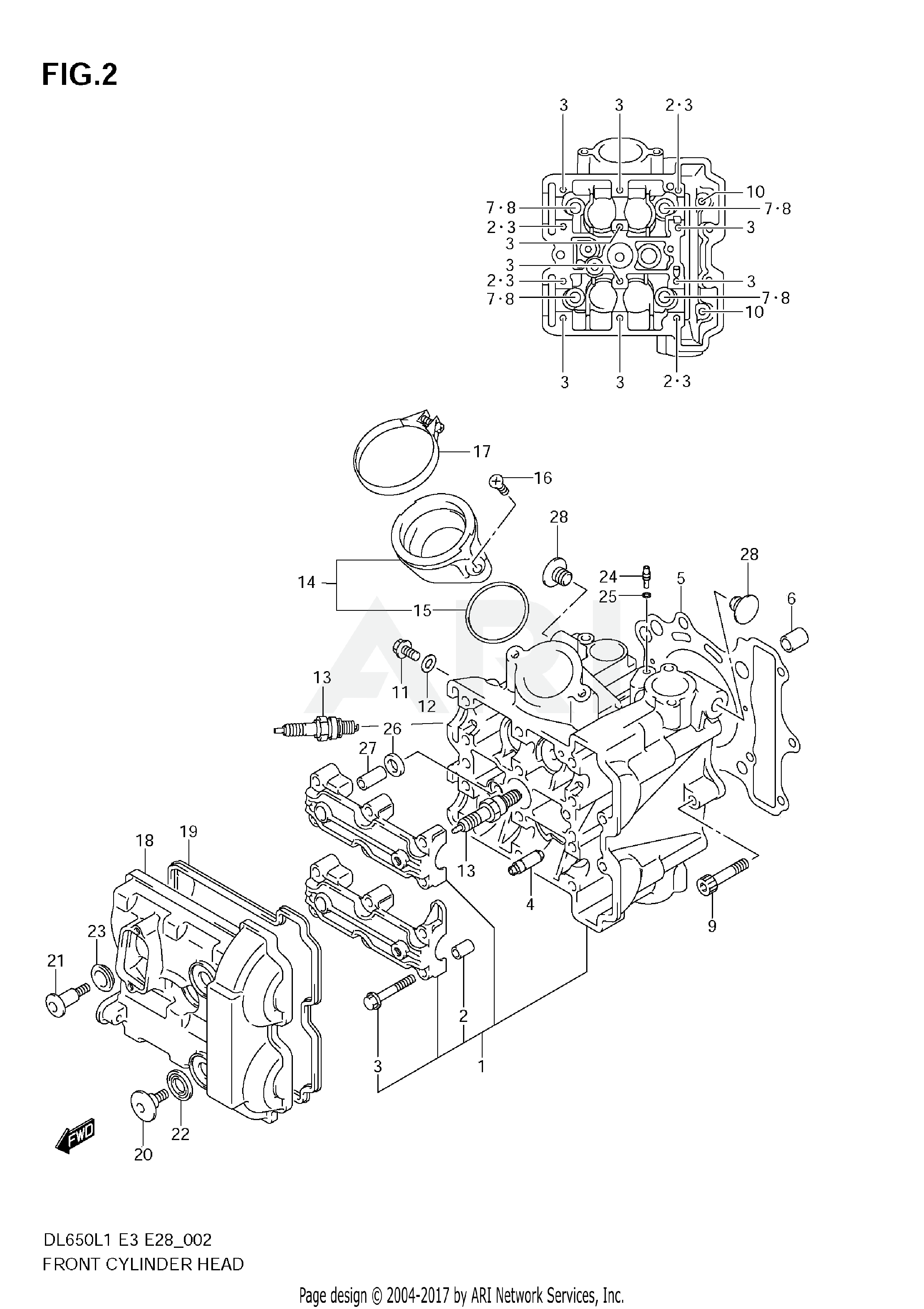 FRONT CYLINDER HEAD