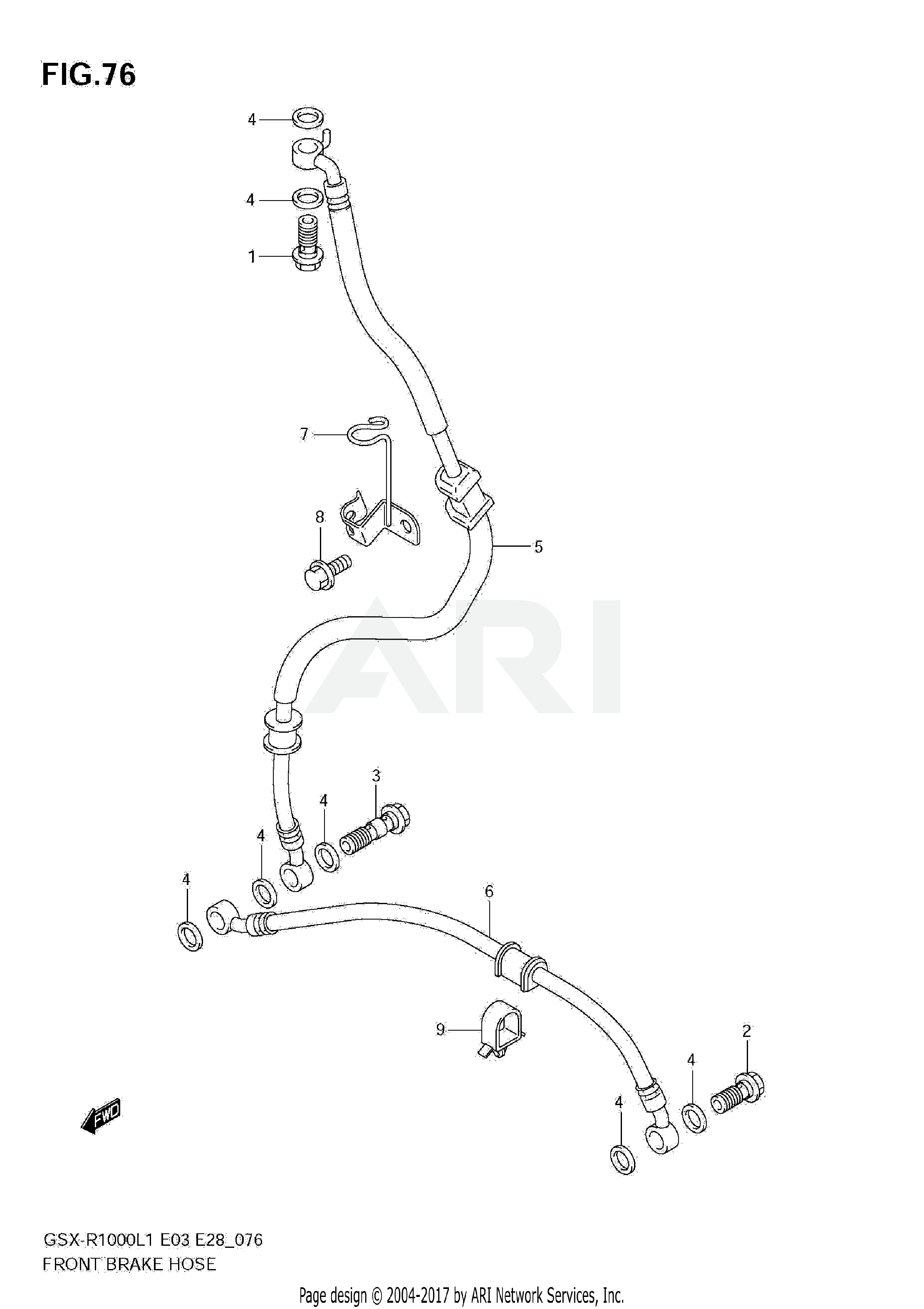 FRONT BRAKE HOSE