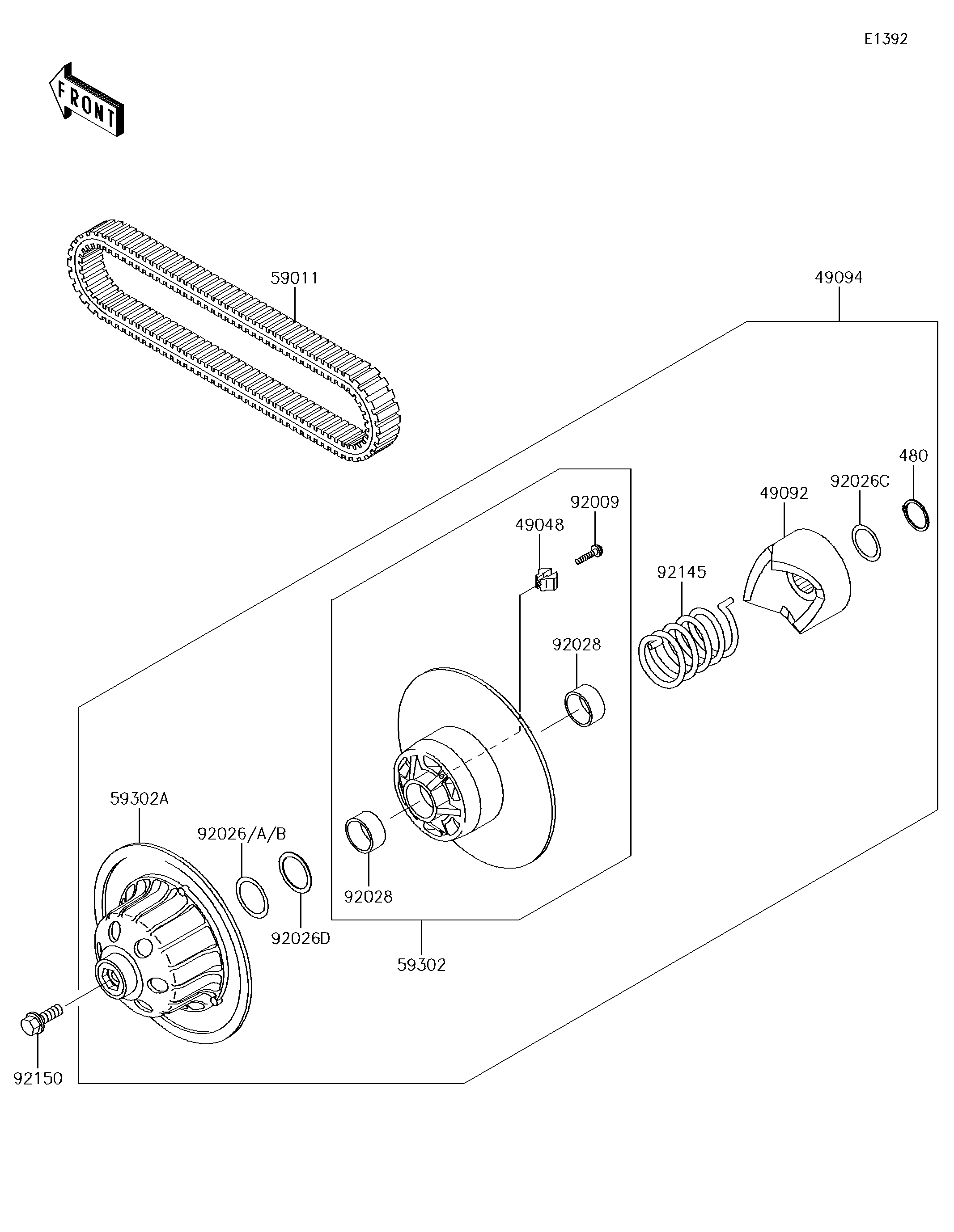 Driven Converter/Drive Belt