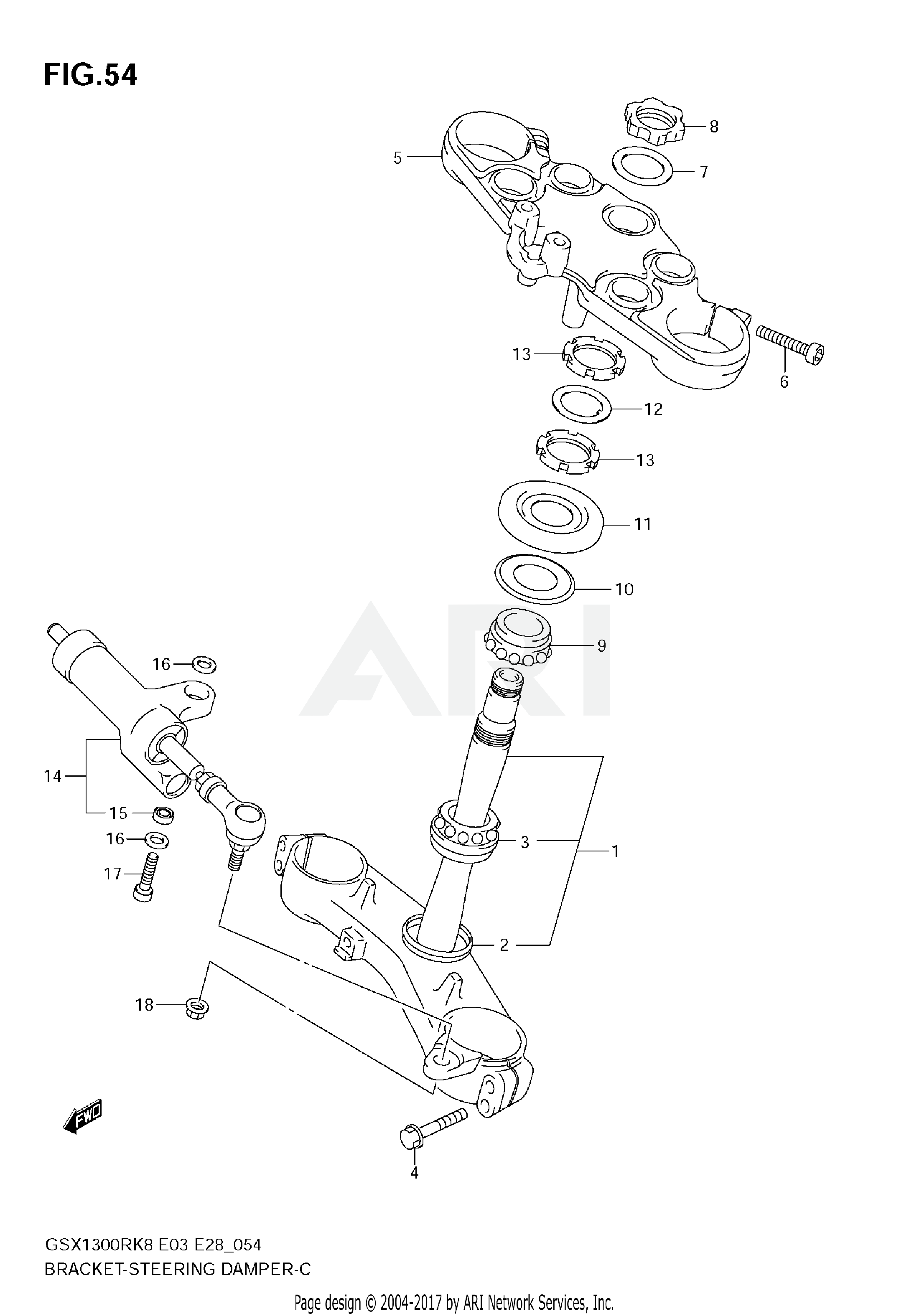 BRACKET - STEERING DAMPER