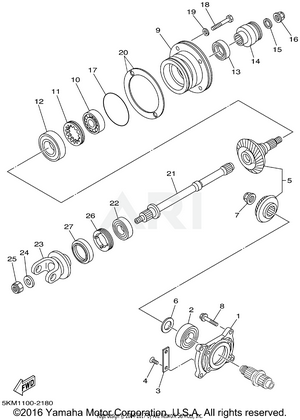 MIDDLE DRIVE GEAR