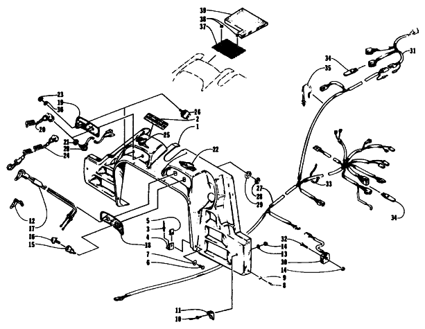 CONSOLE, SWITCHES, AND WIRING ASSEMBLIES