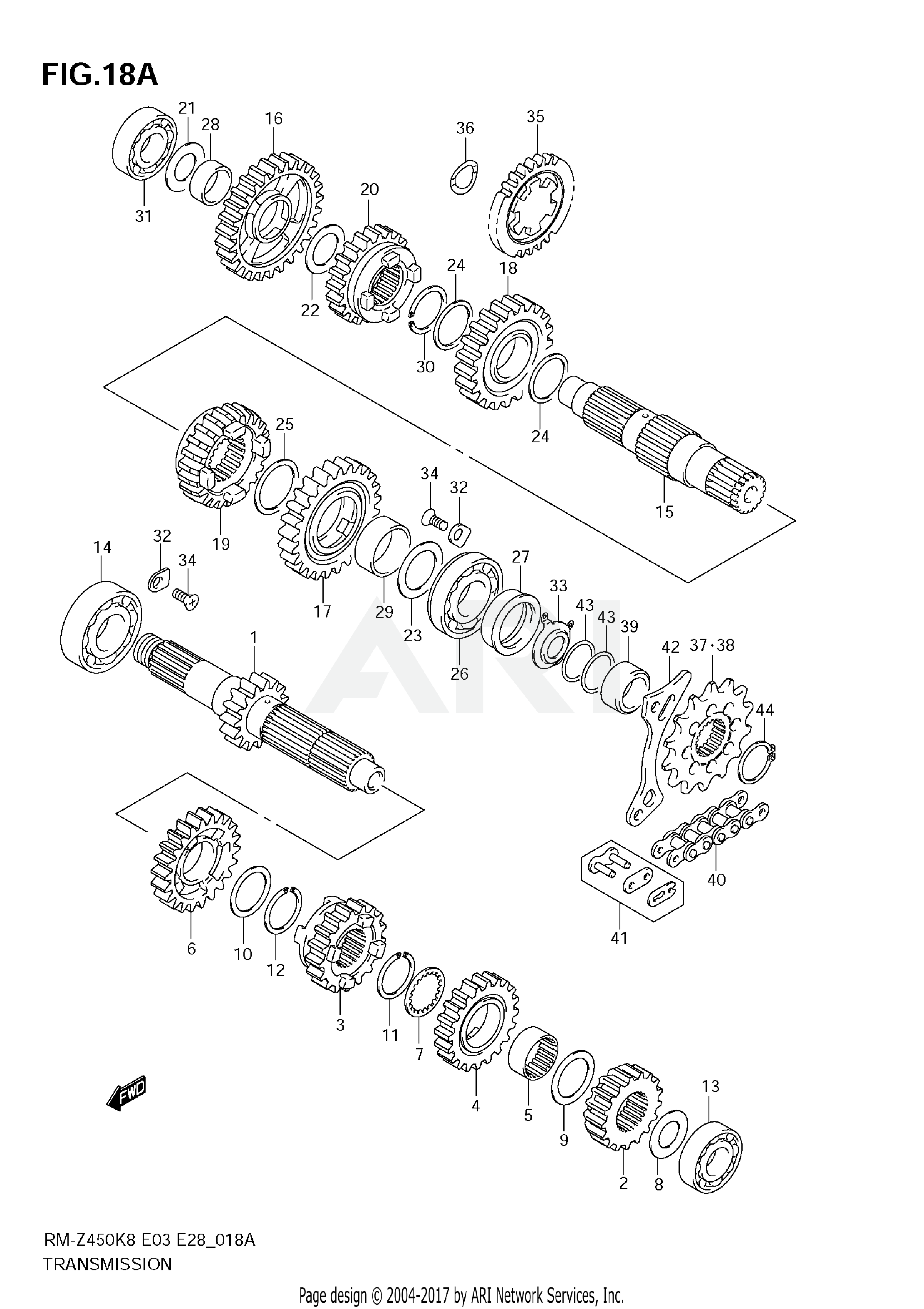 TRANSMISSION (RM-Z450 L1)