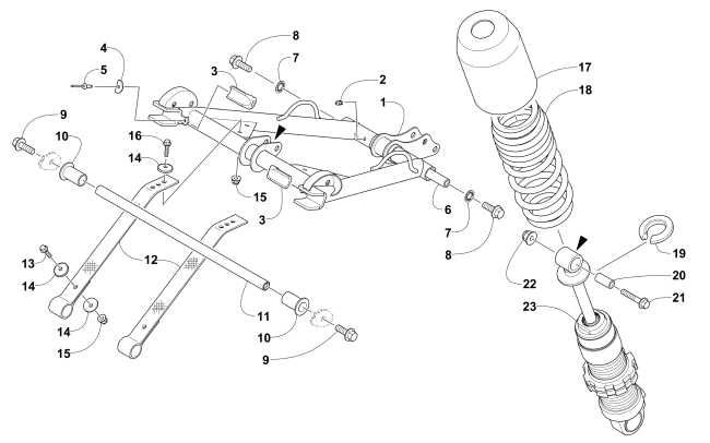 REAR SUSPENSION FRONT ARM ASSEMBLY