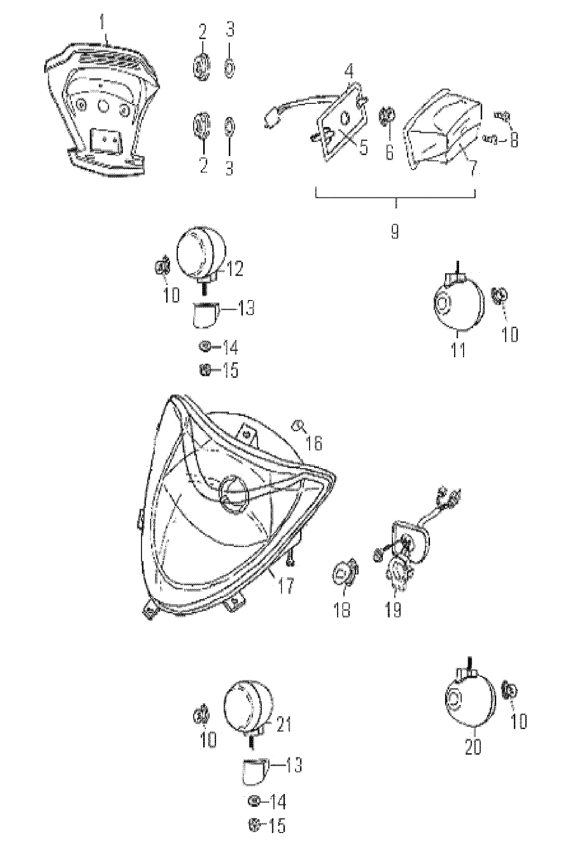 ELECTRICAL, HEADLIGHT and TAILLIGHT - A09PB20EB (49ATVHEADLIGHT08PHXQD)