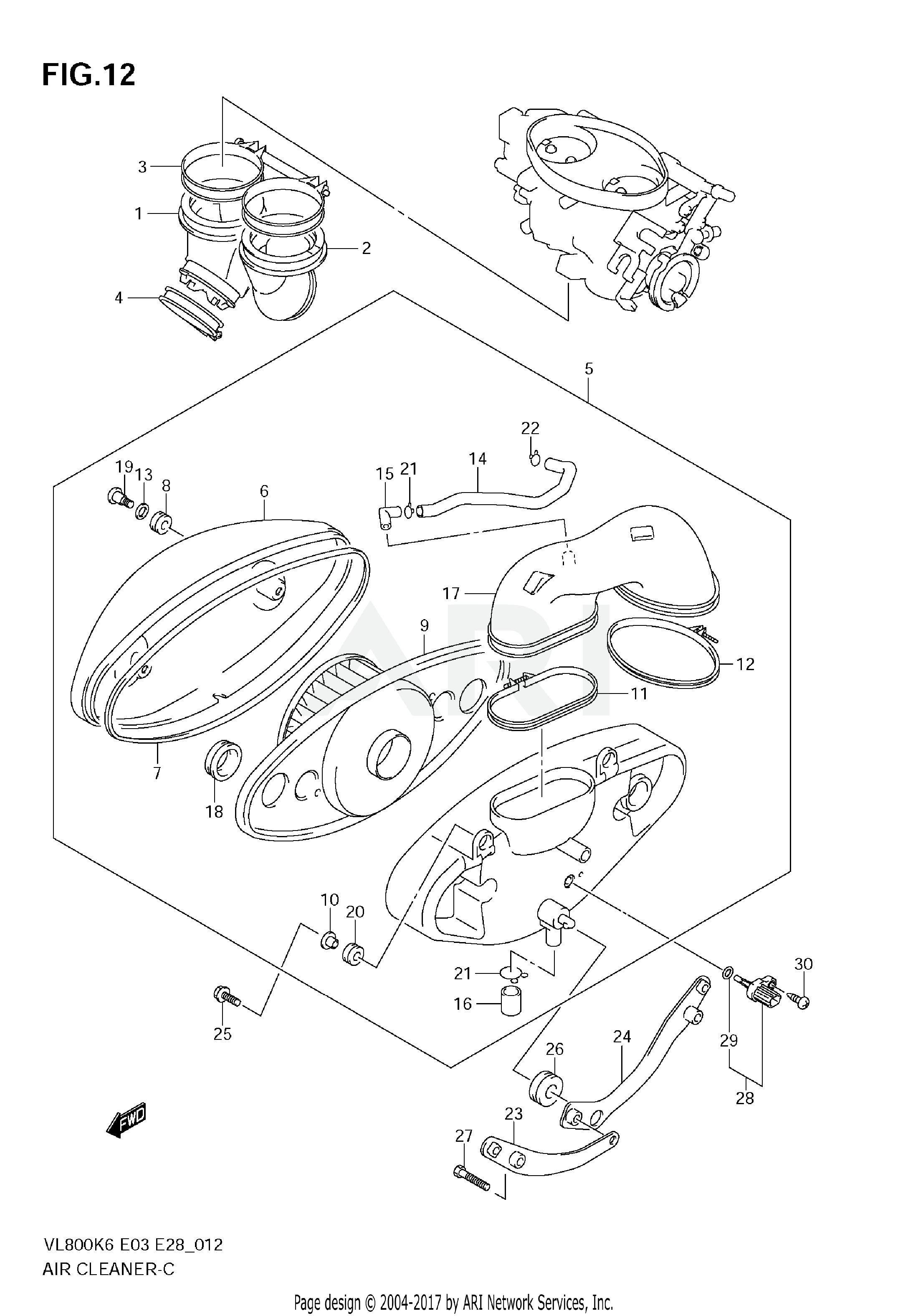 AIR CLEANER (MODEL K6/K7/K8)