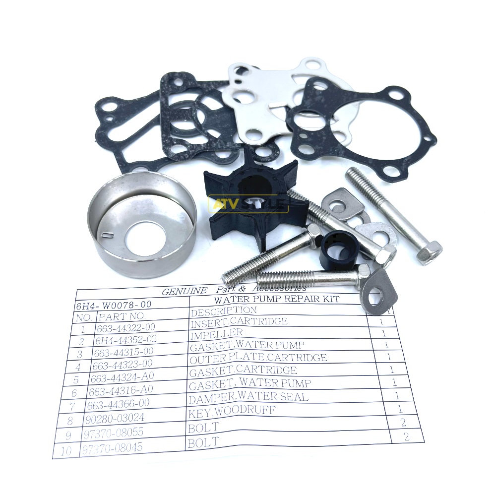 Ремкомплект помпы Skipper для Yamaha 40-50 SK6H4-W0078-00