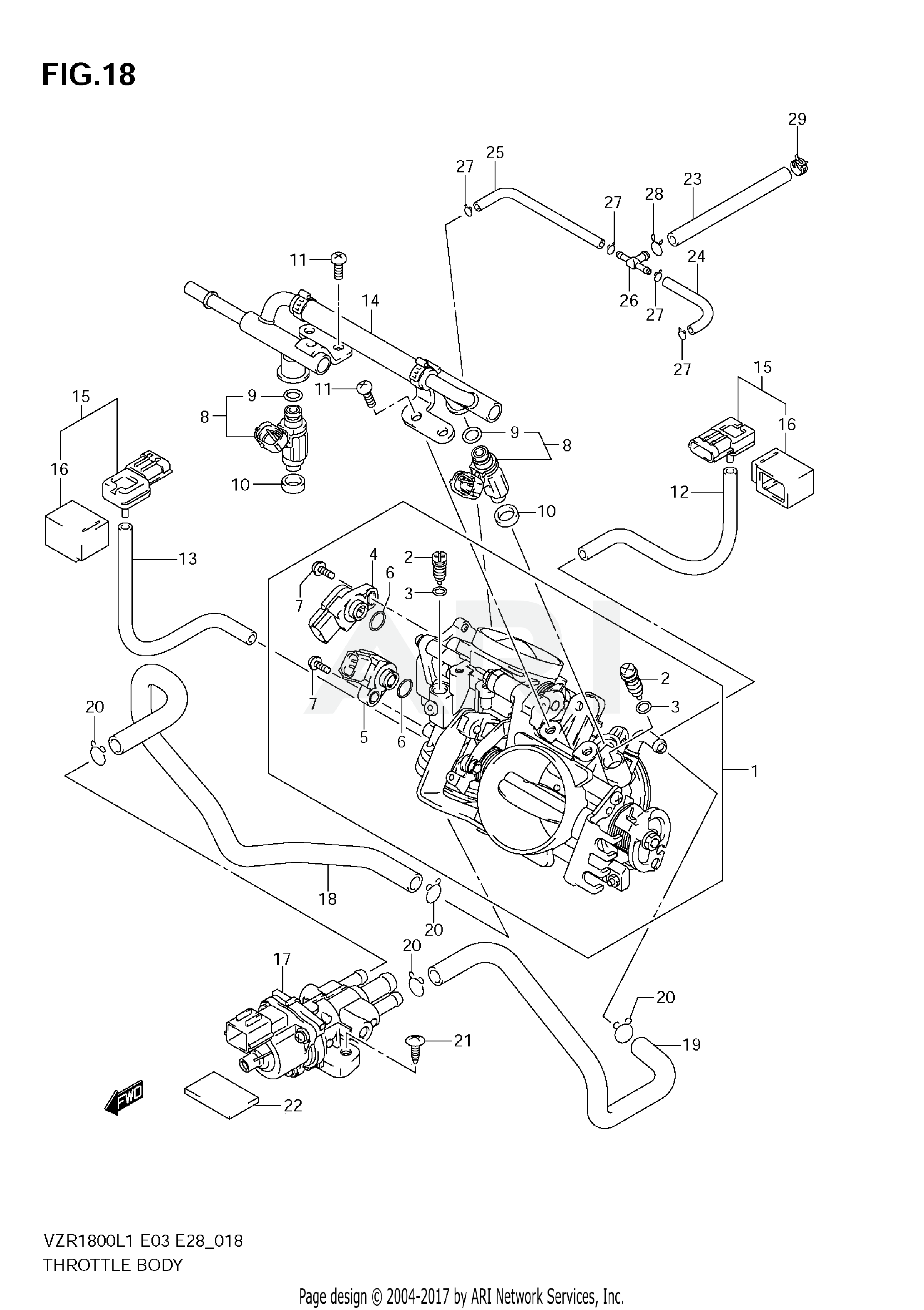 THROTTLE BODY (VZR1800Z L1 E33)