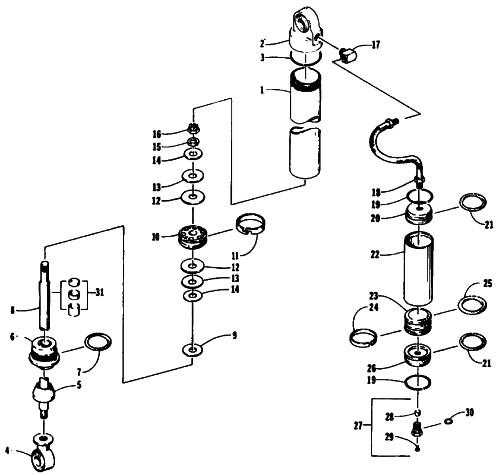 FRONT SUSPENSION SHOCK ABSORBER