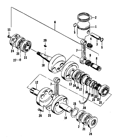 PISTON AND CRANKSHAFT