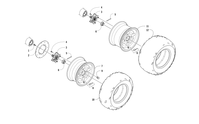 WHEEL AND TIRE ASSEMBLY