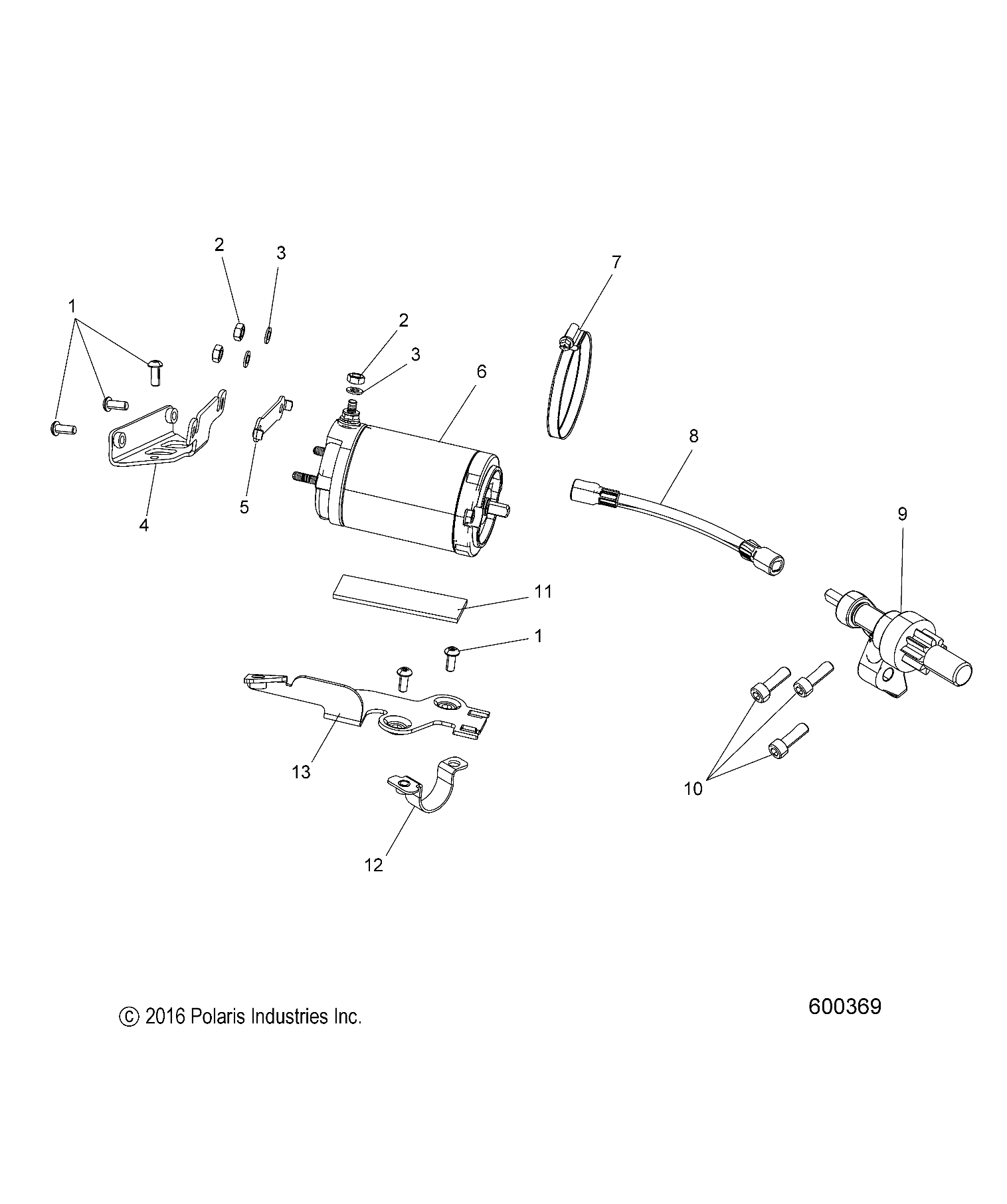 ENGINE, STARTER MOTOR - S20EEG6PSL E.S. (600369)