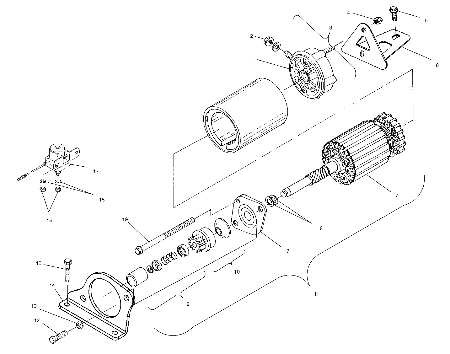 STARTING MOTOR - S02NP7CSA/CSB (4967576757C14)