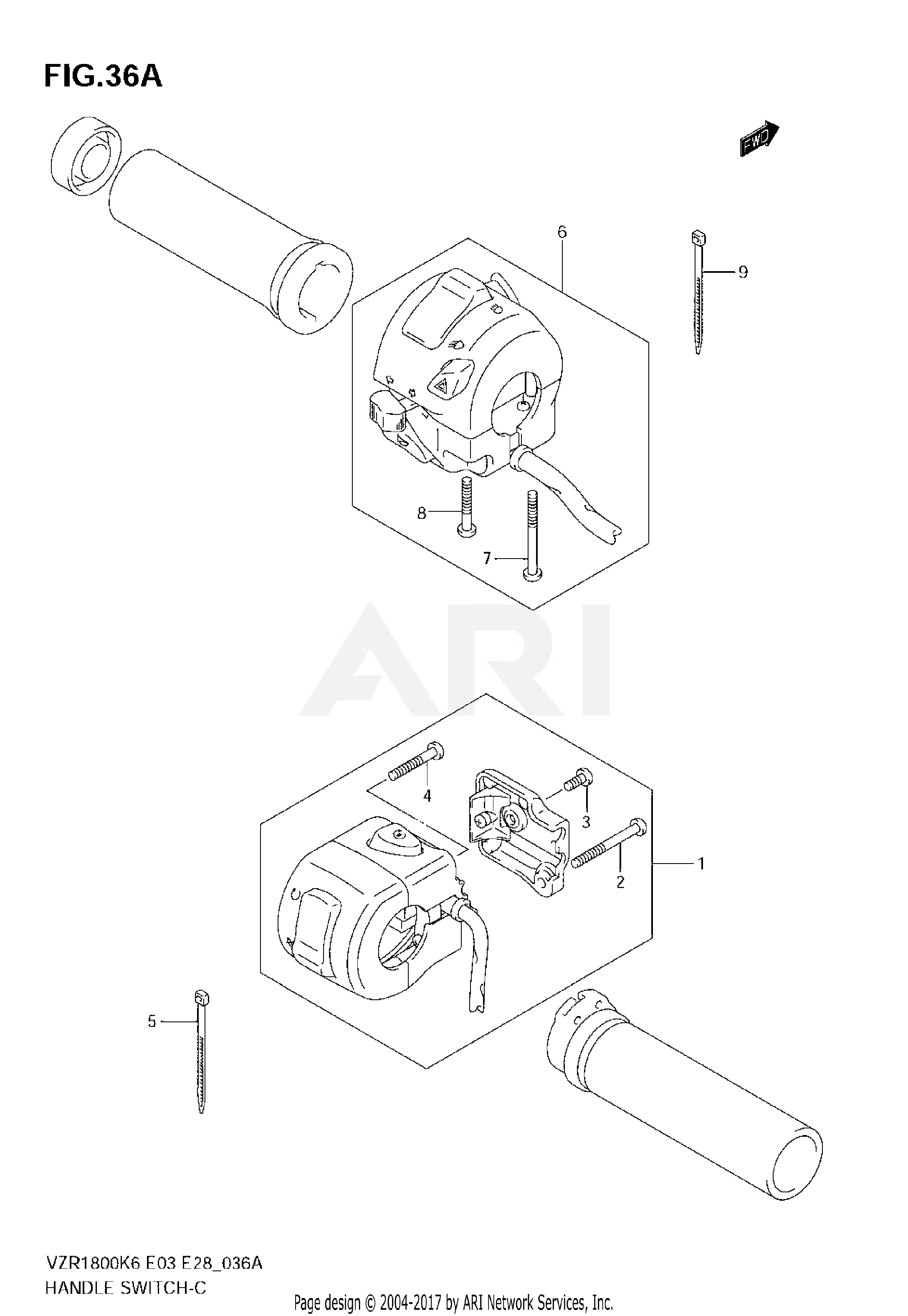 HANDLE SWITCH (VZR1800NK8/NK9)