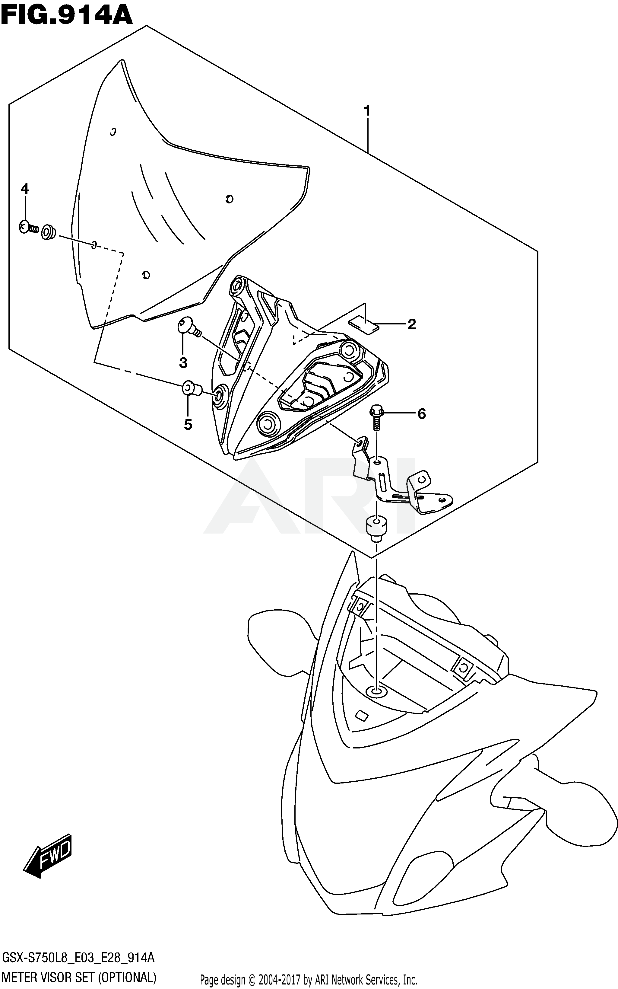 METER VISOR SET (OPTIONAL)