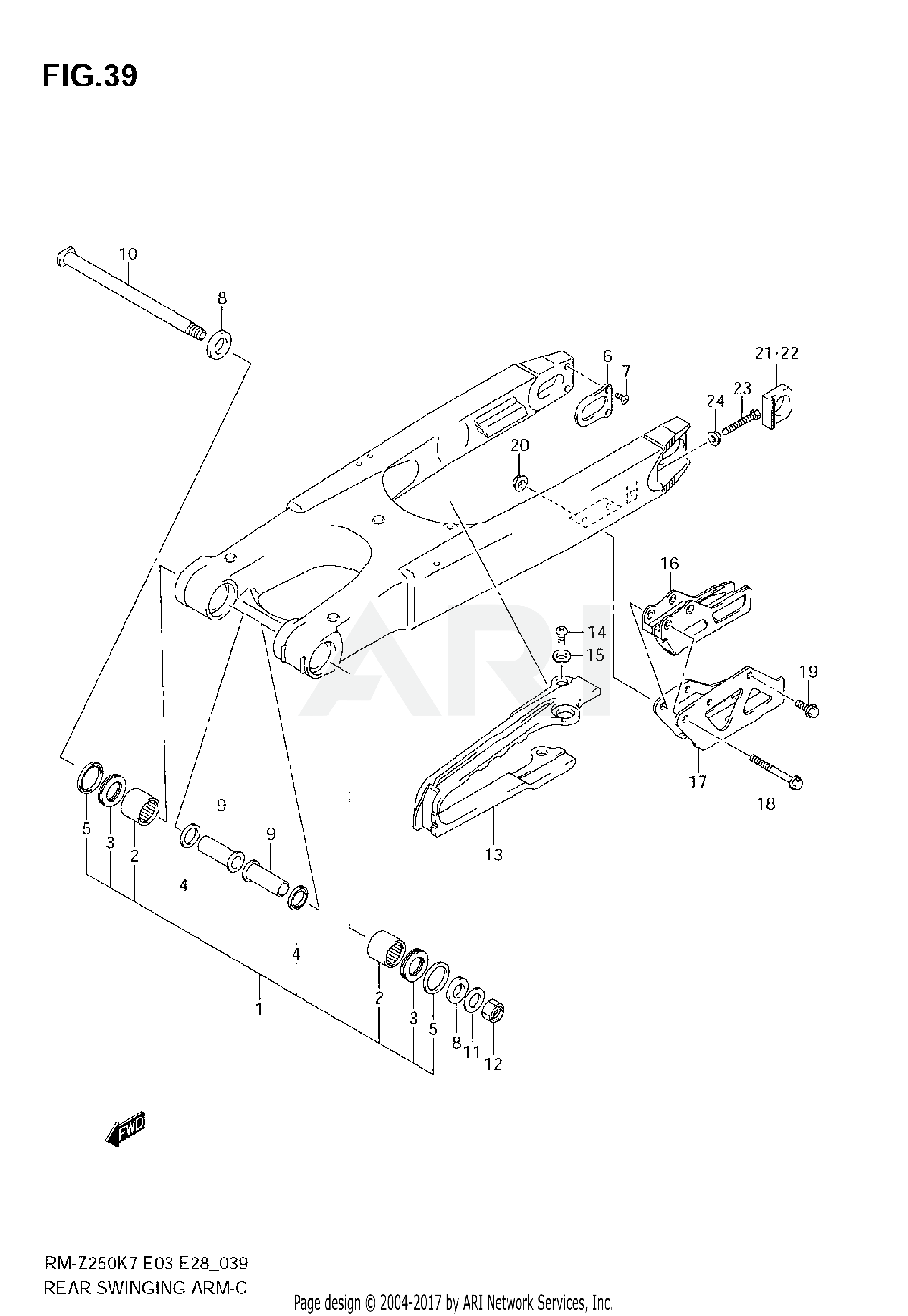 REAR SWINGING ARM