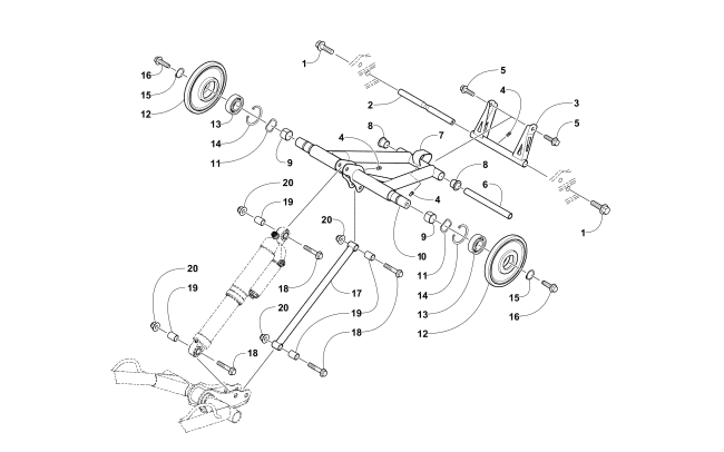 REAR SUSPENSION REAR ARM ASSEMBLY