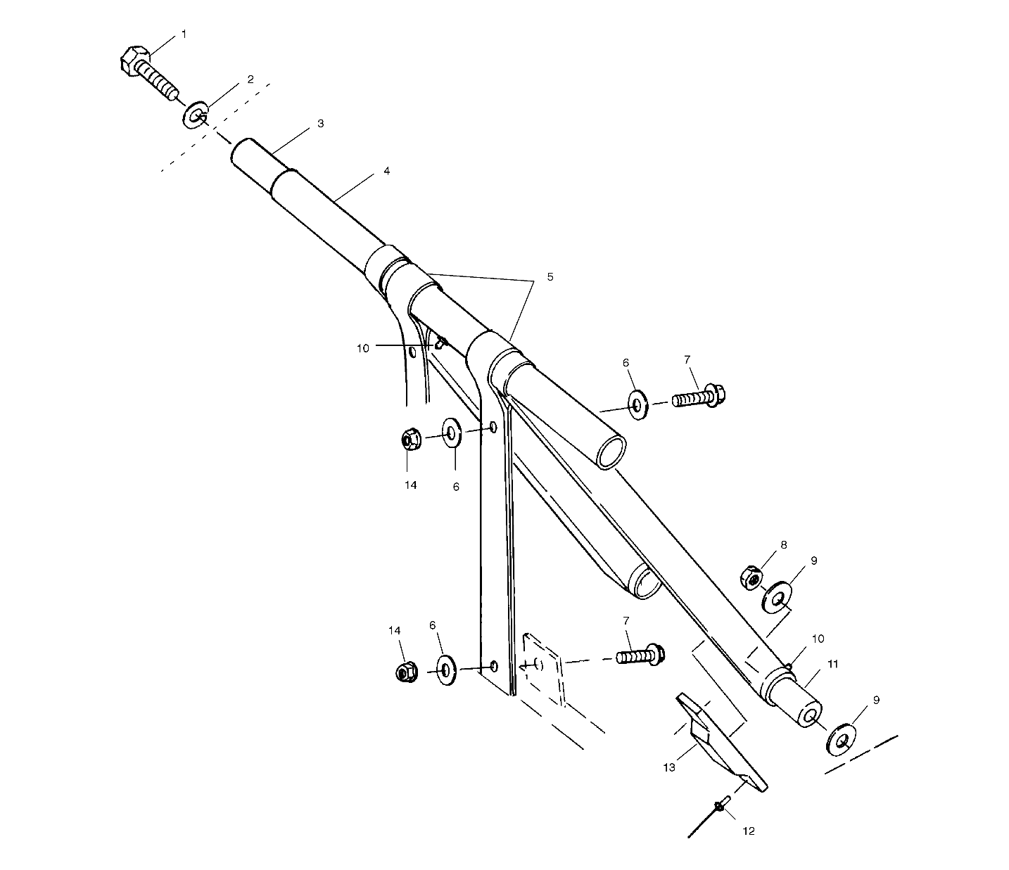 FRONT TORQUE ARM - S01ST6ES (4960836083B012)