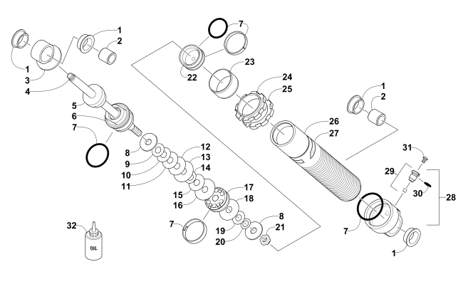 FRONT SUSPENSION SHOCK ABSORBER