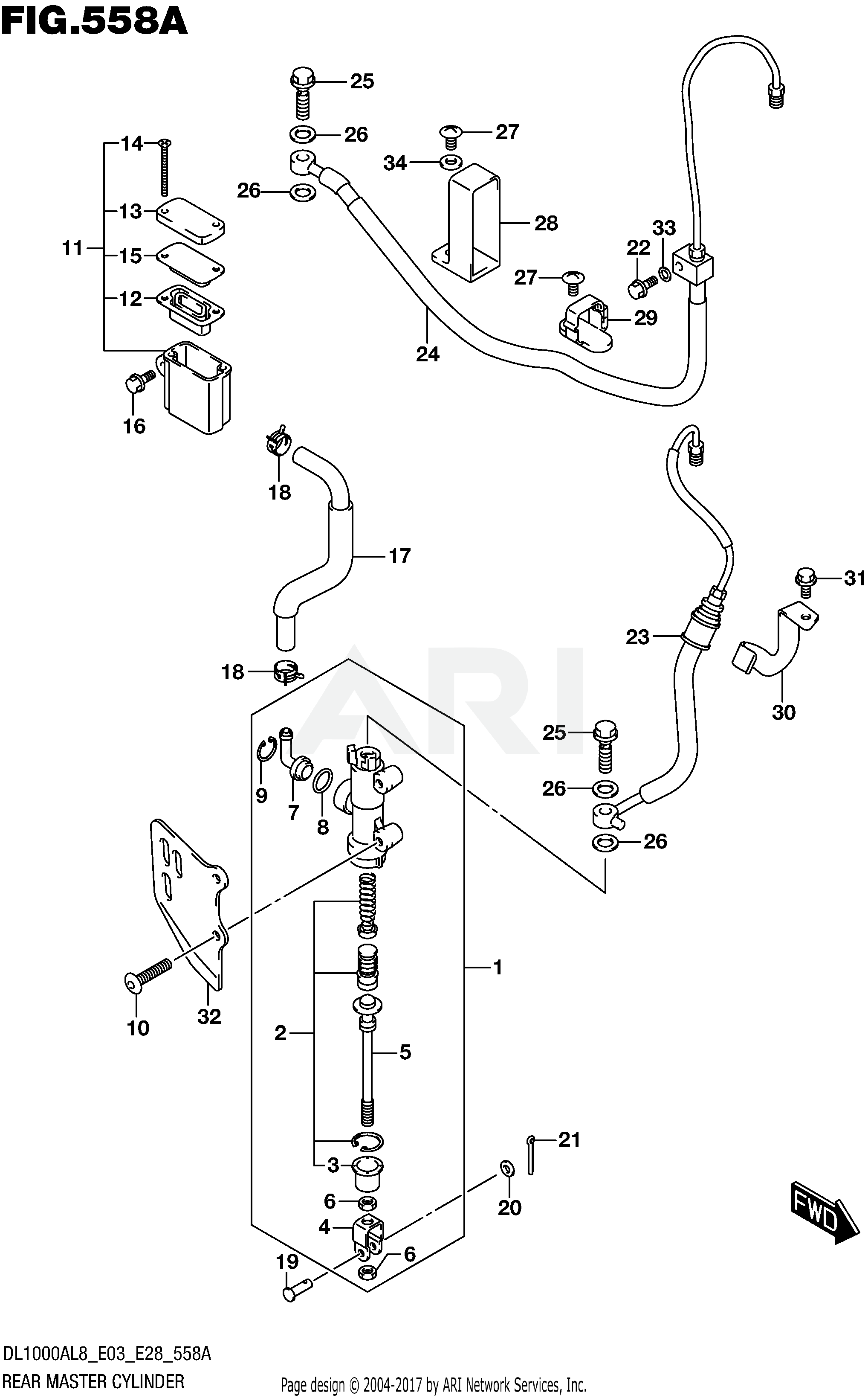 REAR MASTER CYLINDER