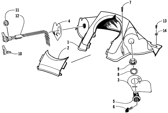 CONSOLE AND SWITCH ASSEMBLY