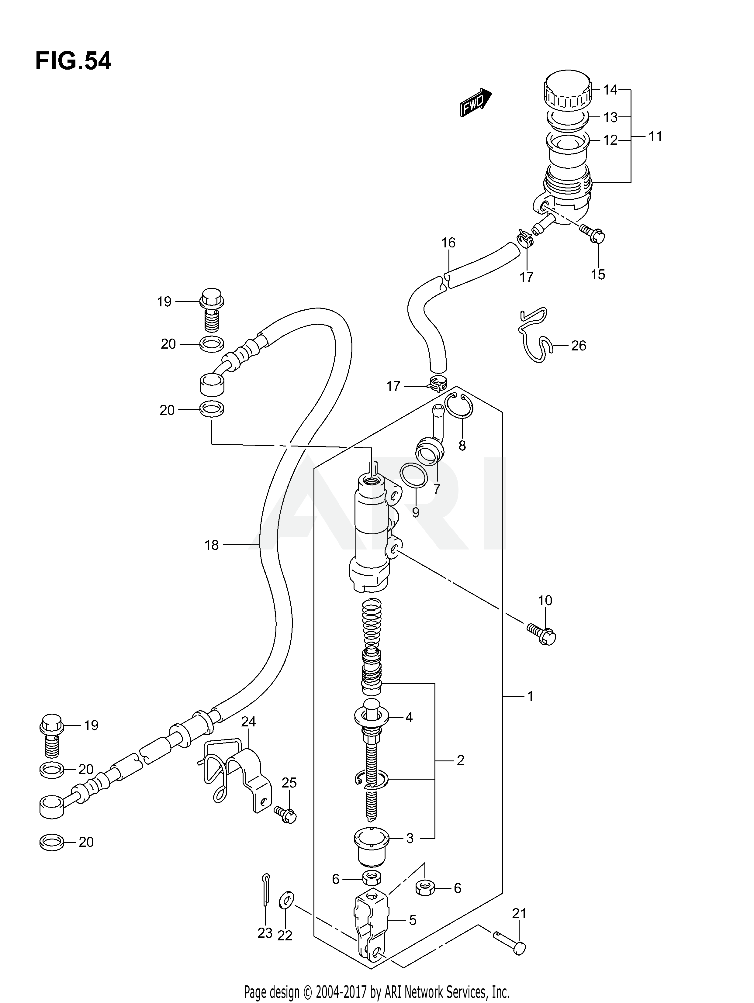 REAR MASTER CYLINDER