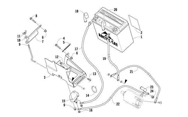 BATTERY AND TRAY ASSEMBLY