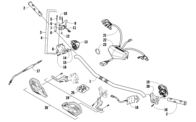 HANDLEBAR AND CONTROLS