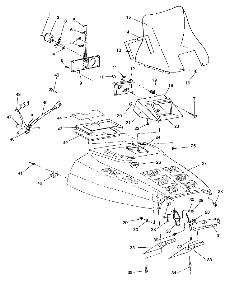 HOOD ASSEMBLY SPORT / 0930443 (4922942294005A)