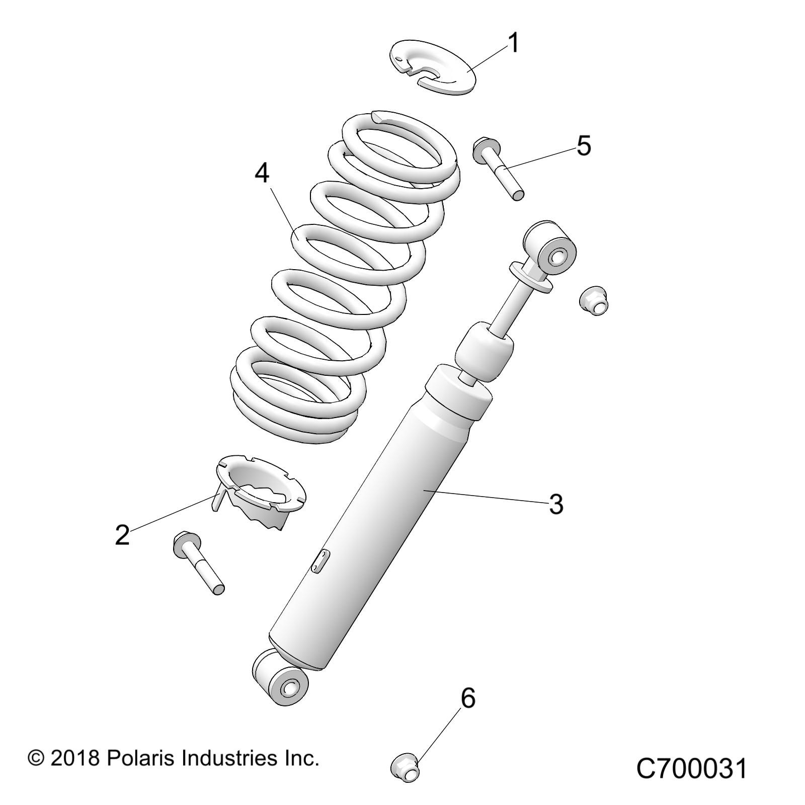 SUSPENSION, FRONT SHOCK MOUNTING - R19RRB99A9 (C700031)