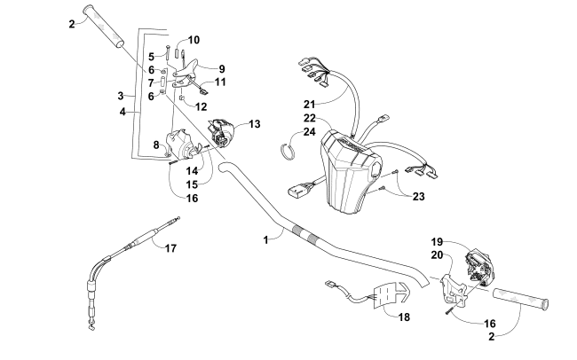 HANDLEBAR AND CONTROLS