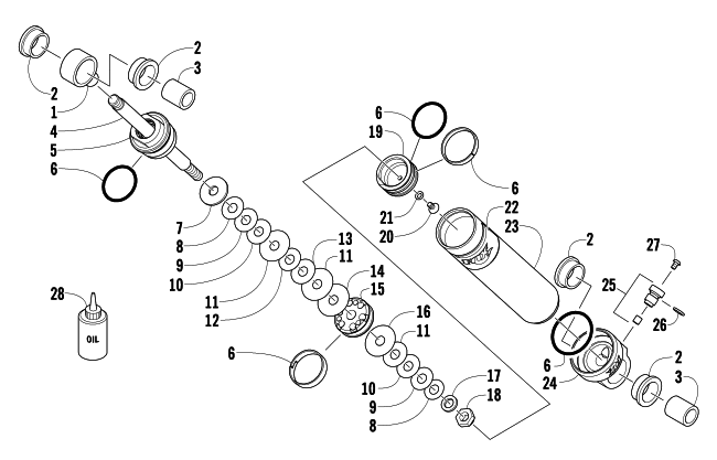 REAR SUSPENSION REAR ARM SHOCK ABSORBER