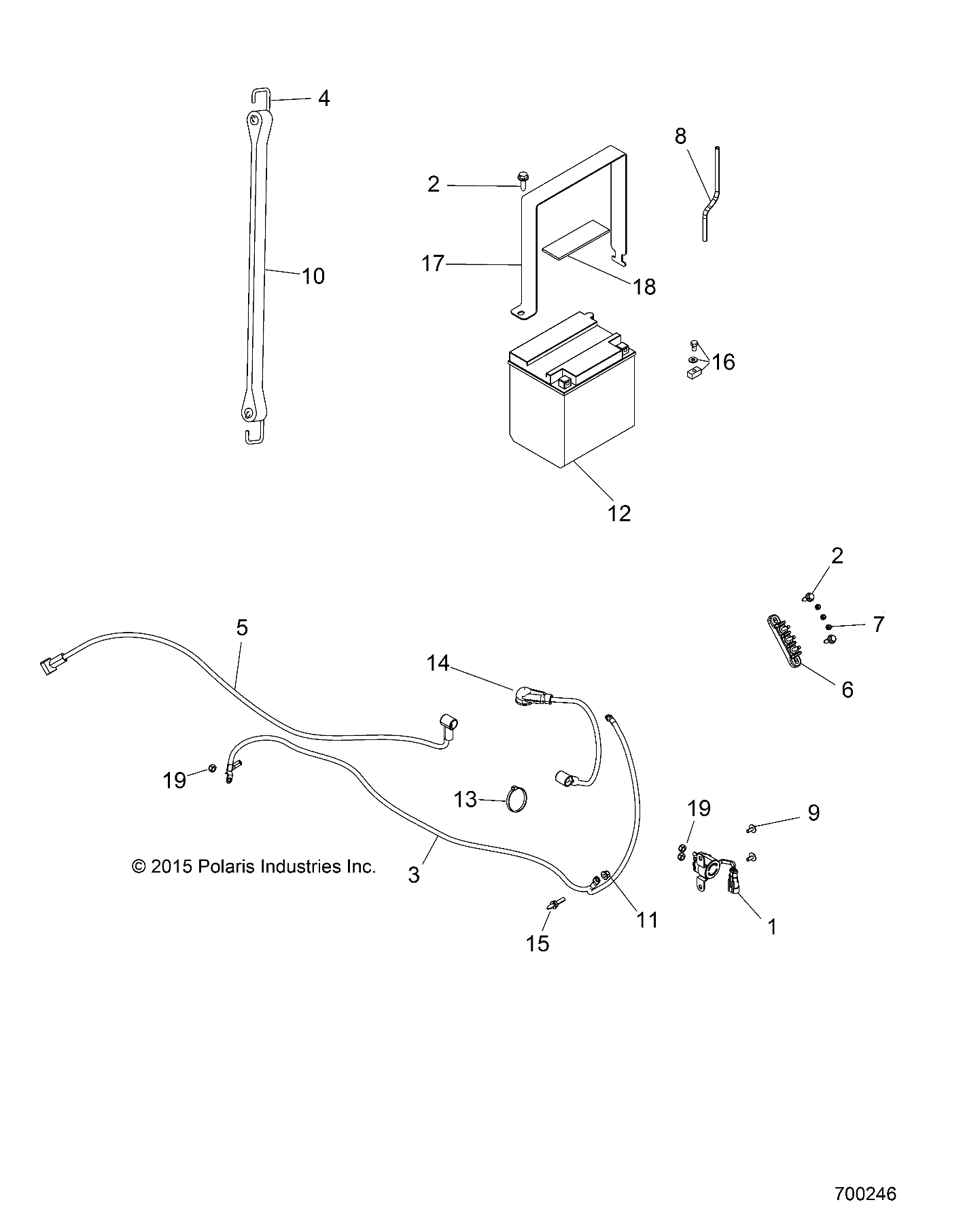 ELECTRICAL, BATTERY - R19RME57D7 (700246)