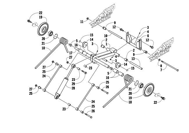 REAR SUSPENSION REAR ARM ASSEMBLY